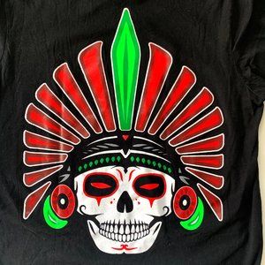 Dia de los Muertos T-Shirt Patria by Bella-Canvas Sz. Large **EUC